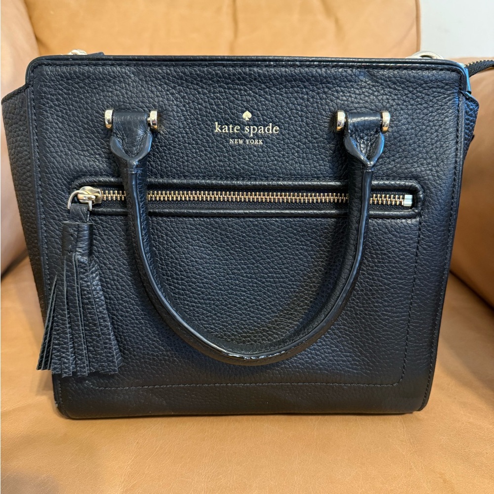Kate Spade Black Satchel with Tassel